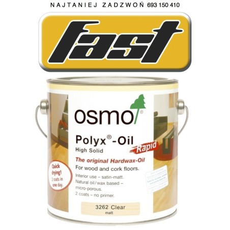 OSMO 3262 Wosk Twardy Olejny RAPID Matowy 0.125l