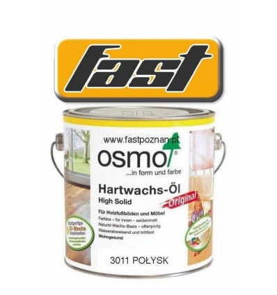 OSMO 3011 Wosk Twardy Olejny BEZBARWNY połysk poj. 2,5L