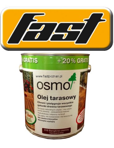 OSMO 016 Olej do tarasów Bangkirai 3l (ciemny) Promocja!