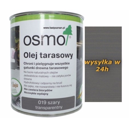 OSMO 019 Olej do tarasów SZARY 0.125l