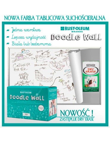 Doodle wall farba tablicowa suchościeralna CLEAR