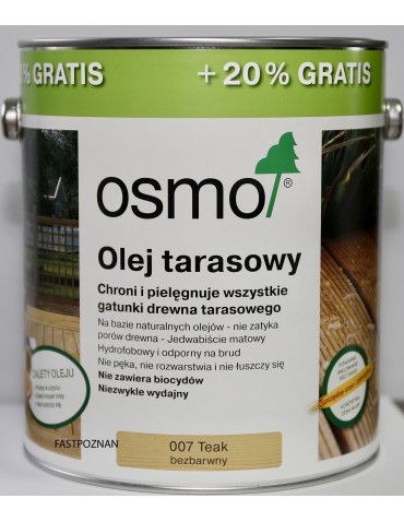 OSMO 007 OLEJ do tarasu TEAK BEZBARWNY 3L