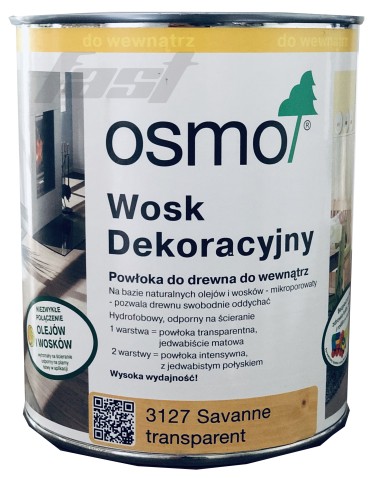 OSMO 3127 Wosk dekoracyjny SAWANNA 0,125 l