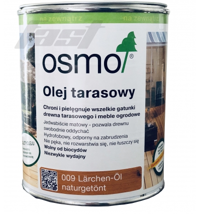 OSMO 009 Olej do tarasów MODRZEW 0,75 l