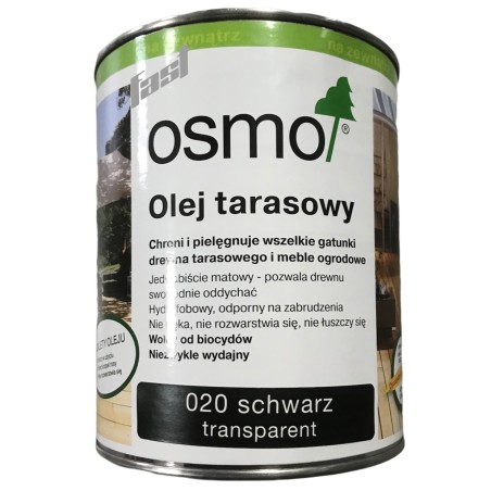 OSMO 020 Olej do tarasów CZARNY 0,125l