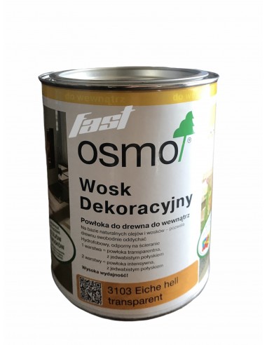 OSMO 3103 wosk dekoracyjny JASNY DĄB 0,75L