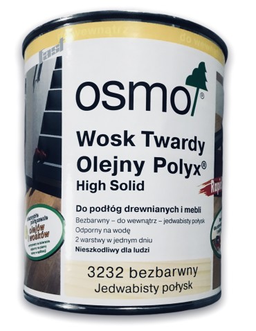 OSMO 3232 wosk twardy RAPID jedwabisty POŁY 0.125l