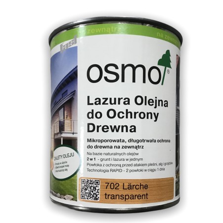 OSMO 702 Lazura Olejna do Drewna MODRZEW 2.5L