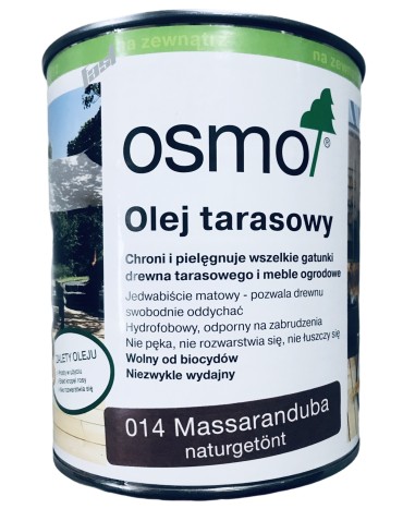 OSMO 014 Olej do tarasów Massaranduba 0,75 l – ochrona drewna egzotycznego