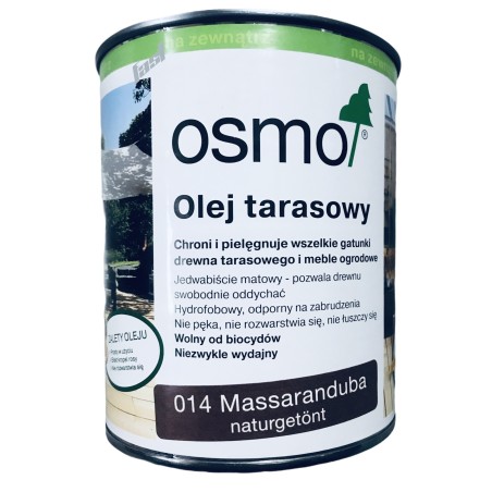OSMO 014 Olej do tarasów Massaranduba 0,75 l – ochrona drewna egzotycznego
