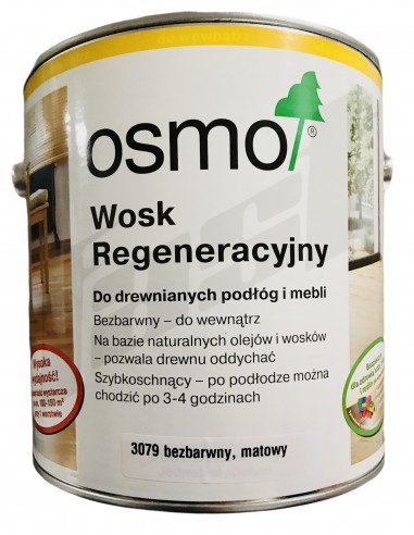 OSMO 3079 Wosk regeneracyjny bazbarwny MAT 1L