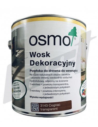 OSMO 3143 Wosk dekoracyjny lazurowy KONIAK 0,75l