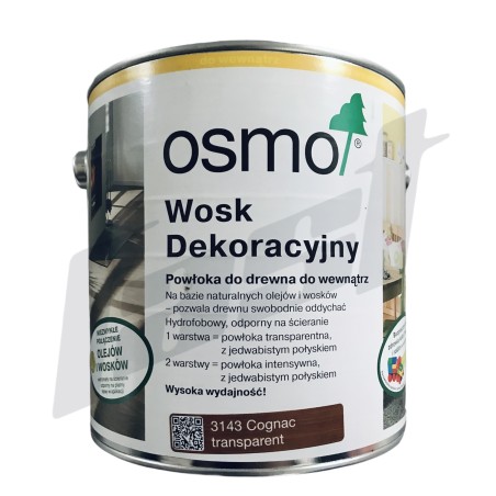 OSMO 3143 Wosk dekoracyjny lazurowy KONIAK 0,125l