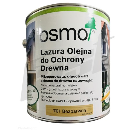 OSMO 701 Lazura Olejna do Drewna BEZBARWNA 2.5L