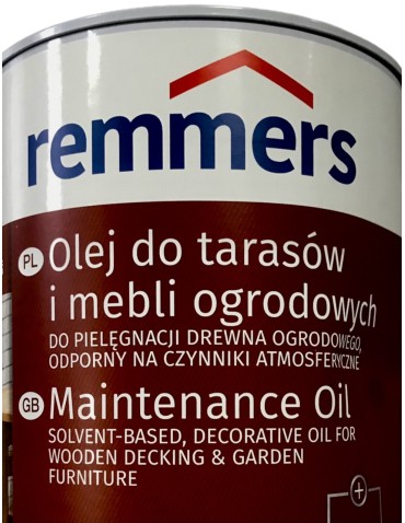 Remmers Olej do tarasów i mebli 2,5 l – srebrnoszary, ochrona drewna na zewnątrz