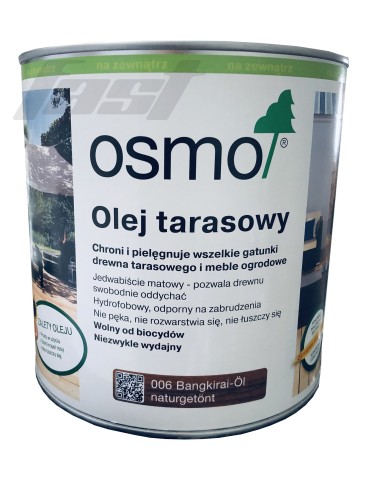 OSMO 006 Olej do tarasów BANGKIRAI 2,5 l