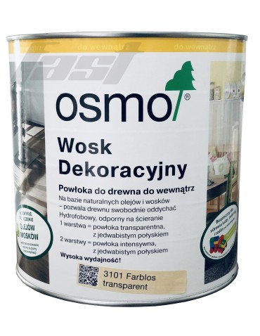 OSMO 3101 Wosk Dekoracyjny BEZBARWNY 0.125