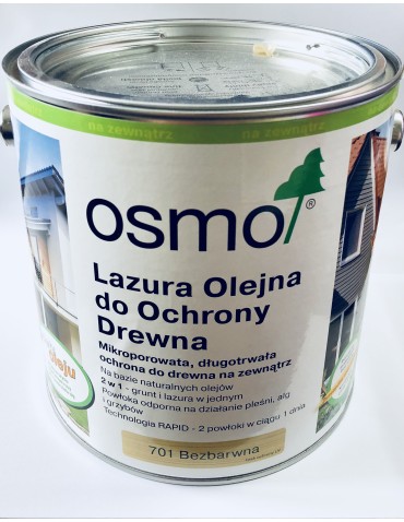 OSMO 701 Lazura Olejna do Drewna BEZBARWNA 0.125L