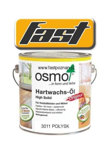 OSMO 3011 Wosk Twardy Olejny BEZBARWNY 2,5l