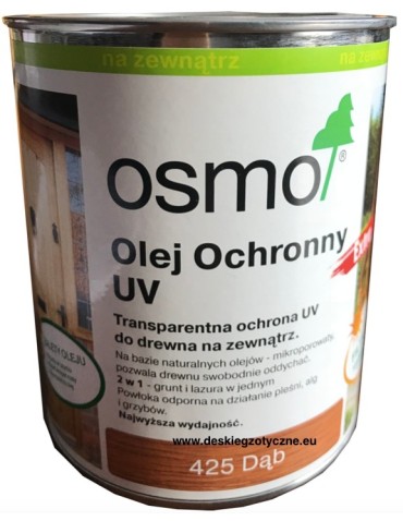 OSMO UV 425 olej Ochronny pojemność DĄB 0,125l