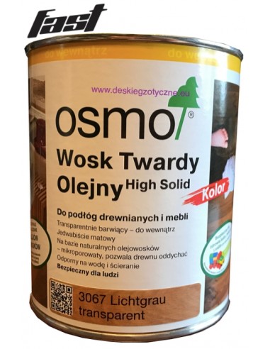 OSMO 3067 Wosk Twardy JASNY SZARY 0,75l
