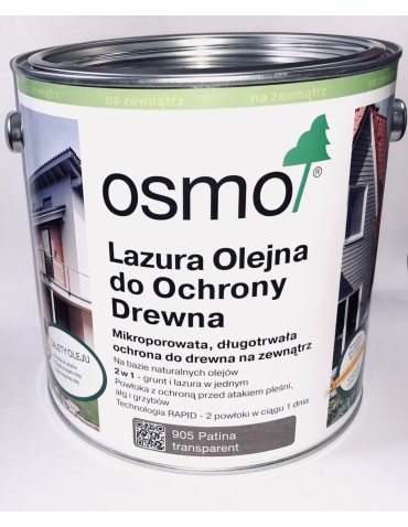 OSMO 905 Lazura do ochrony drewna PATYNA 2,5L