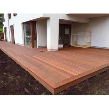 Bangkirai KD 21x145x3660 mm drobny/gładka – deska tarasowa egzotyczna | FAST Poznań