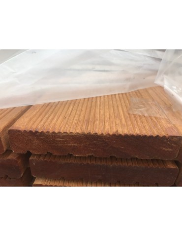 Bangkirai KD 21x145x3660 mm drobny/gładka – deska tarasowa egzotyczna | FAST Poznań