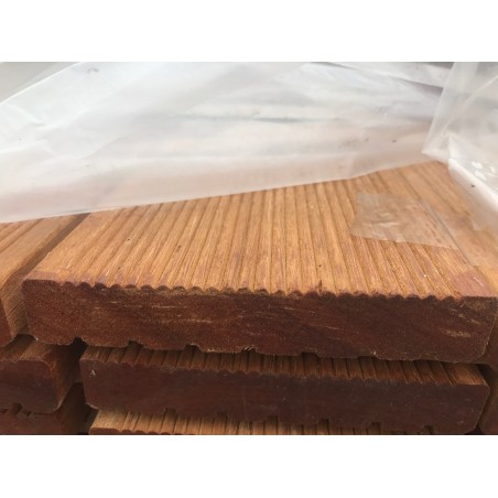 Bangkirai KD 21x145x3660 mm drobny/gładka – deska tarasowa egzotyczna | FAST Poznań