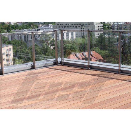 Bangkirai KD 21x145x3660 mm drobny/gładka – deska tarasowa egzotyczna | FAST Poznań