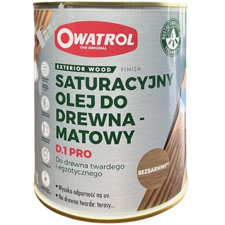 Owatrol D1 PRO olej saturacyjny 2.5L BEZBARWNY