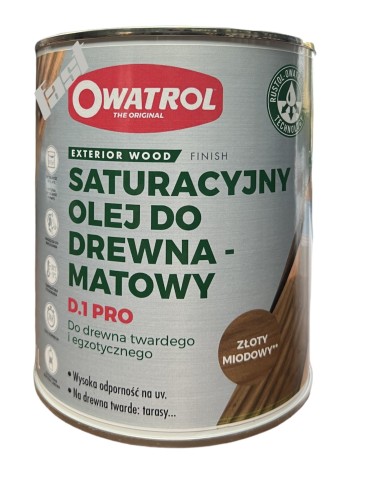 Owatrol D1 PRO olej saturacyjny 5L BURSZTYN