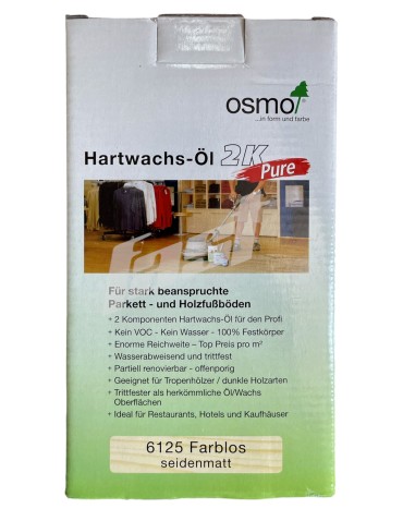 OSMO 6125 Wosk Twardy Olejny Eco Pure 2K bezbarwny