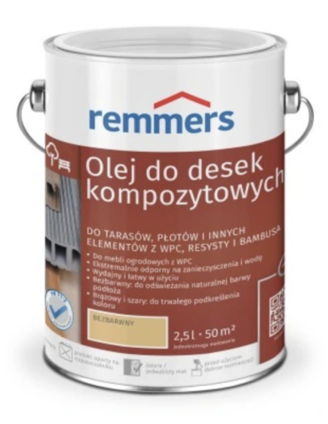 Remmers OLEJ do desek kompozytowych BEZBARWNY 2.5l