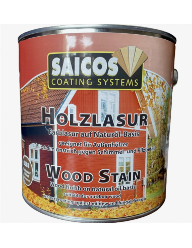 SAICOS UV 0030 lazura olejna CZERWIEŃ 2.5L