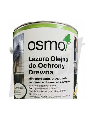 OSMO 729 Lazura Olejna do Drewna ZIELEŃ 0,75 l