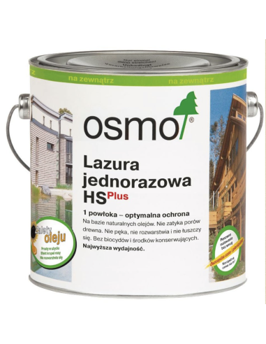 OSMO 9211 Lazura HS Plus biały świerk 0,75 L