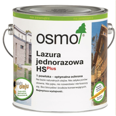 OSMO 9211 Lazura HS Plus biały świerk 0,75 L