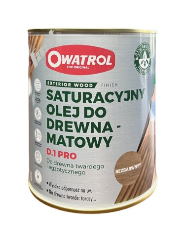 Owatrol D1 PRO olej saturacyjny 100ml BEZBARWNY