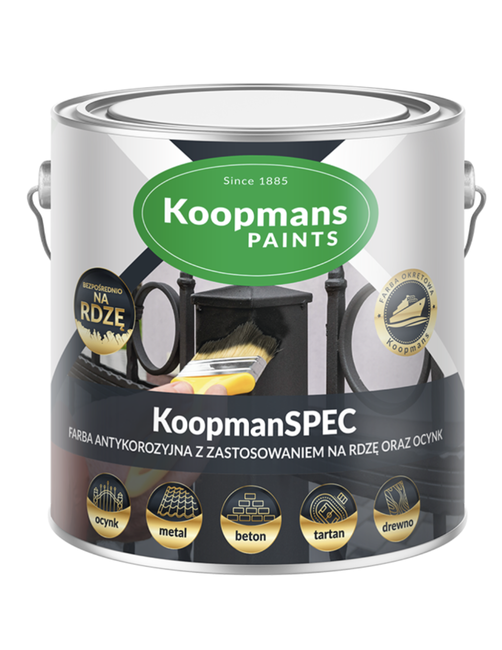 KoopmanSPEC farba antykorozyjna 0.25L 9005