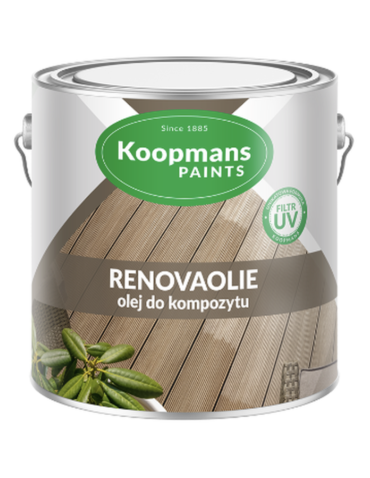 Koopmans Renovaolie Szary 2,5 l – olej do desek kompozytowych i tarasów