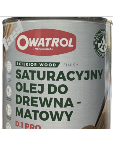 Owatrol D1 PRO olej saturacyjny 2,5L ORZECH