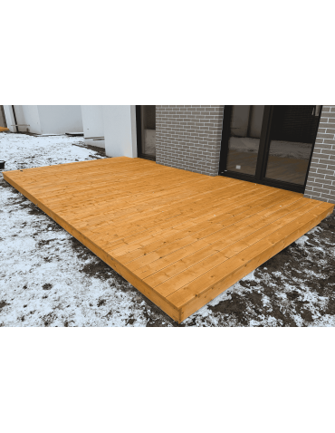 Deska tarasowa świerk KD 28x145x4200 mm – drewno na taras iglasty