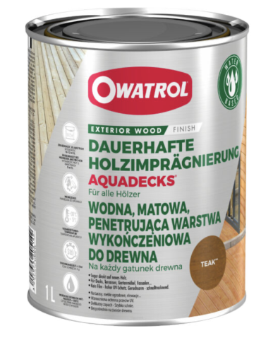 Owatrol AQUADECKS olej do deski 100ml TEAK