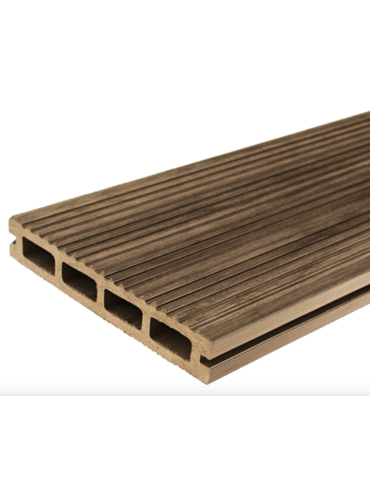 Naturalny wygląd drewna – Deska tarasowa Gardin Natur 23x146x3000 mm, Piaskowy Teak