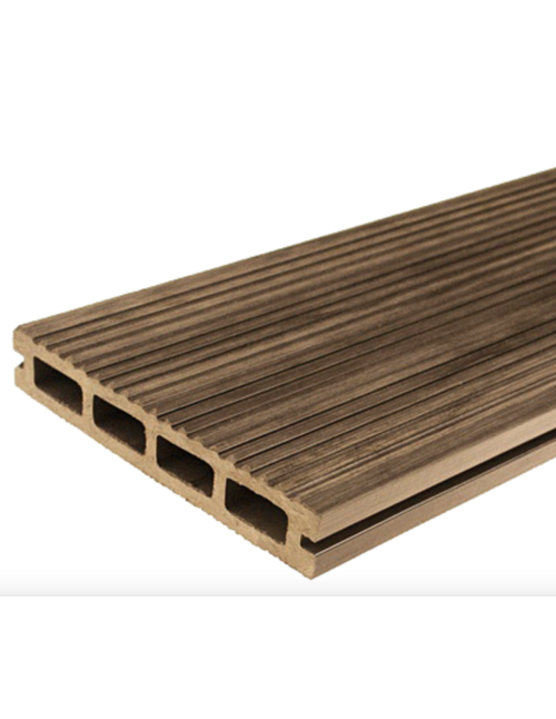 Naturalny wygląd drewna – Deska tarasowa Gardin Natur 23x146x3000 mm, Piaskowy Teak