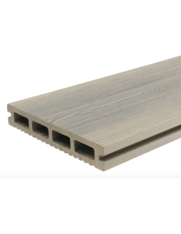 Trwałość na lata – Deska tarasowa Gardin Natur 23x146x3000 mm, Srebrna Limba