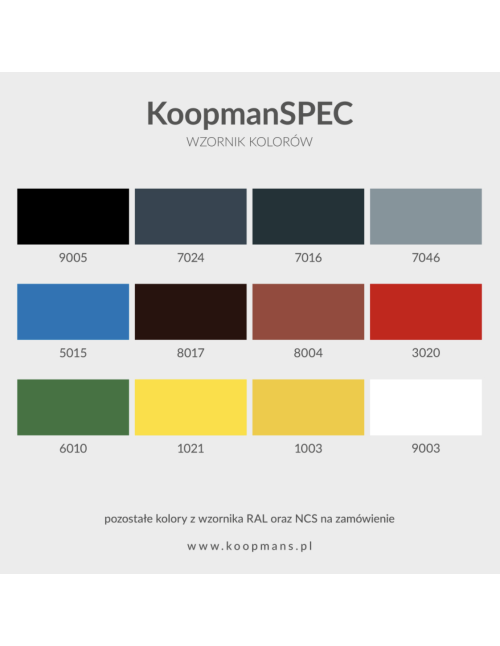 KoopmanSPEC farba antykorozyjna 0.75L 8017 brąz – ochrona metalu | FAST Poznań