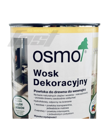 OSMO 3088 Wosk twardy olejny bezbarwny 0,75 l – ochrona podłóg i mebli