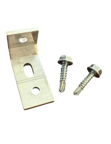 Kątownik ALU 40x 20x 17mm  1szt + 2 wkręty